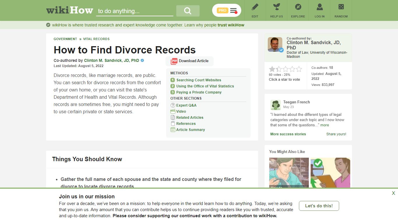 3 Ways to Find Divorce Records - wikiHow